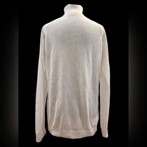 Men's Cream Turtleneck Sweater